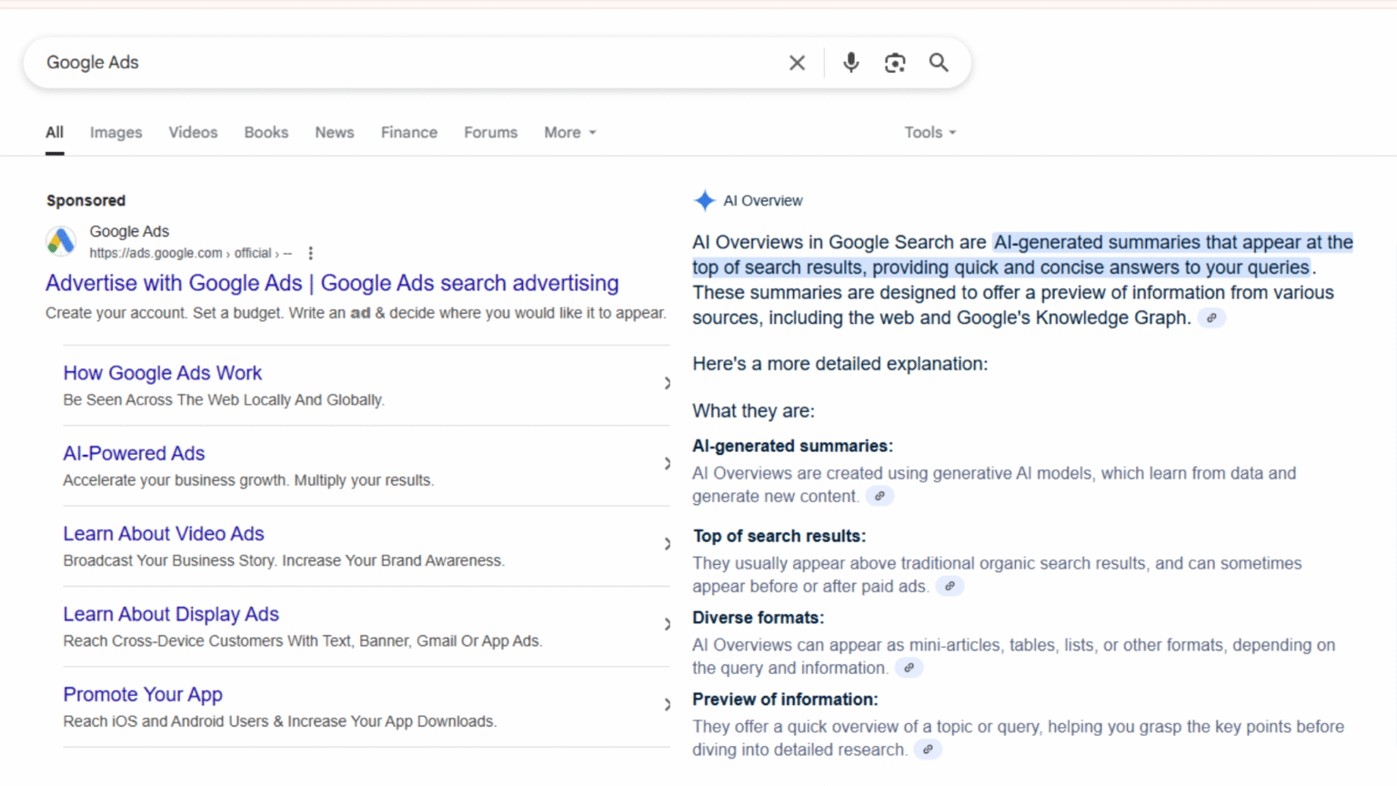 Google Ads Appear in AI Overviews