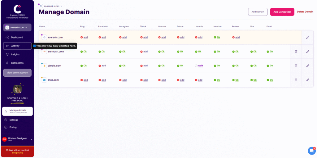Competitors.app – Simple & Affordable Real-Time Alerts