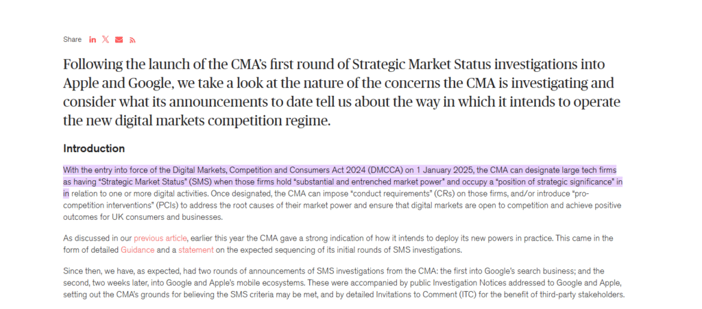 What Is Strategic Market Status (SMS) and Why It Matters