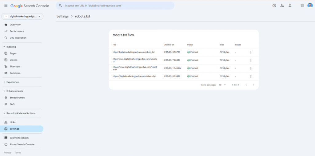 Identifying Crawl Barriers and Robots.txt Issues